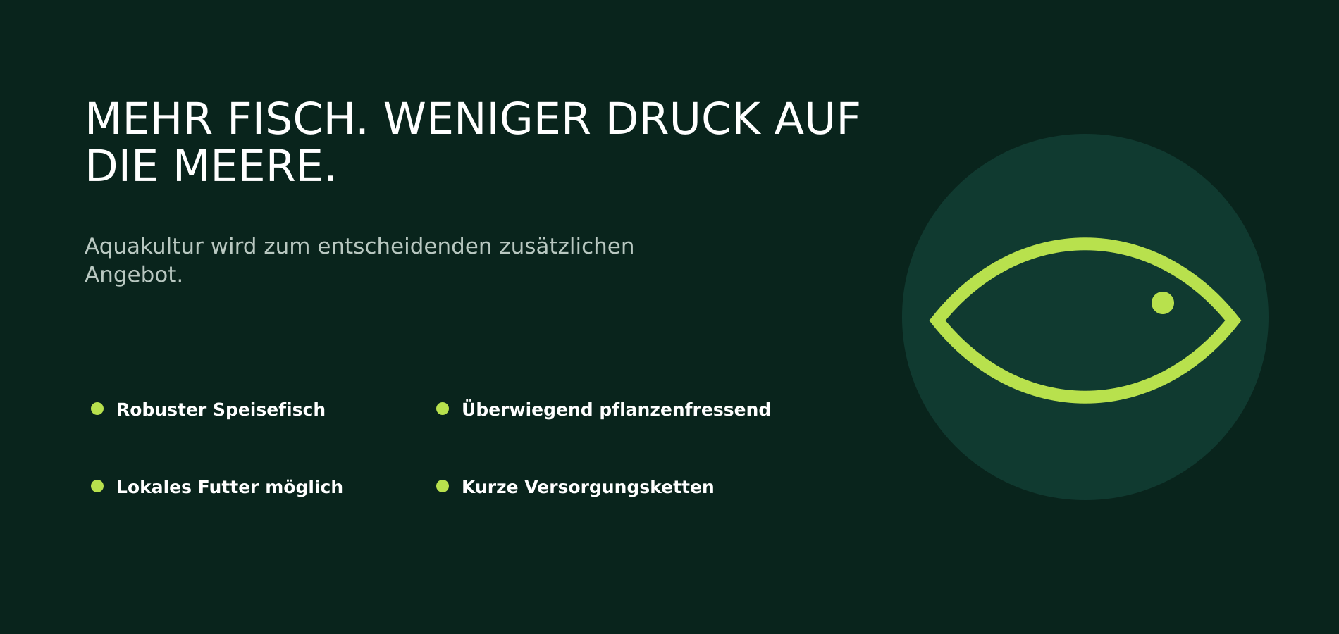 Aquakultur als Lösung für wachsende Fischnachfrage